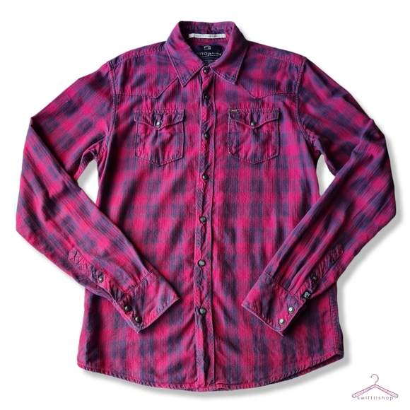 Scotch & Soda Other - SCOTCH & SODA Mens Small Luxury Quality Pink Check Long Sleeve Plaid Shirt